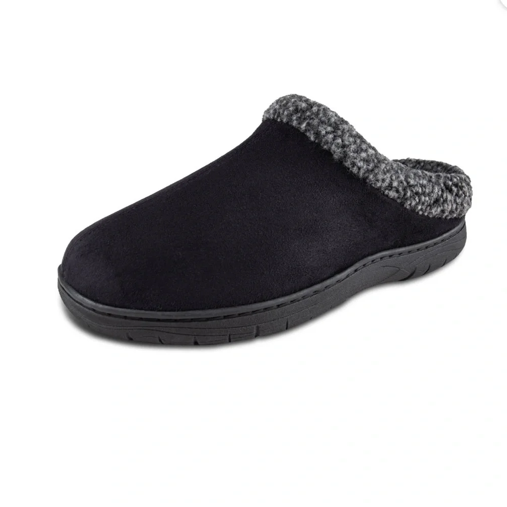 Haggar‎ Men's Open Back Memory Foam Padded Clog Slippers SIZE XL (11-12)